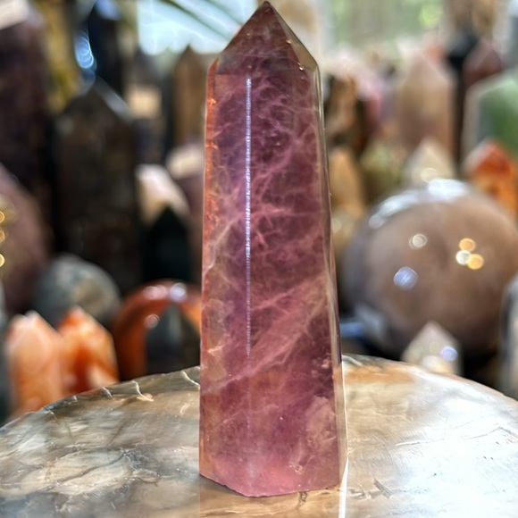 Rainbow Fluorite Crystal Point! - Picture 4 of 11